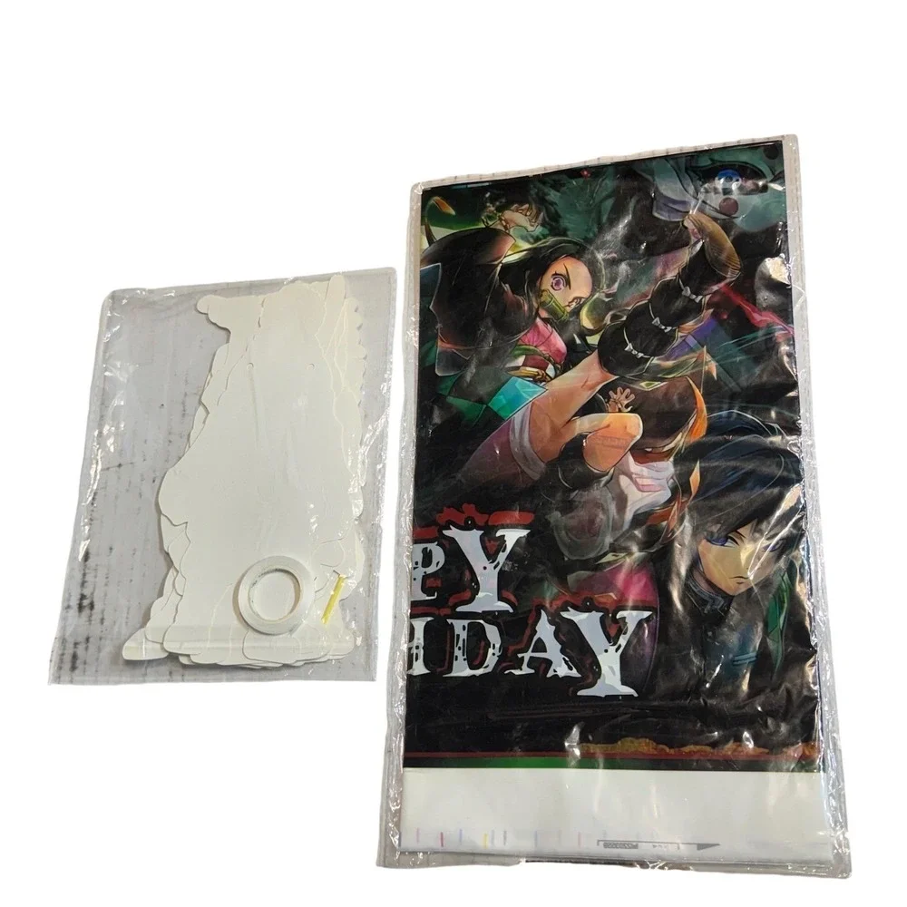 Demon Slayer Kimetsu no Yaiba Happy Birthday Banner Cutouts & Poster Banner RARE